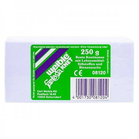 Blockknete 250 g, weiss