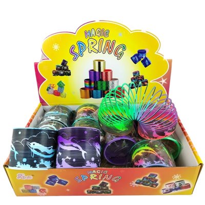 Spirale Delfin 8 cm bunt