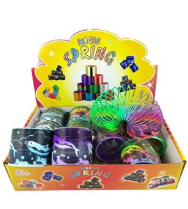 Spirale Delfin 8 cm bunt